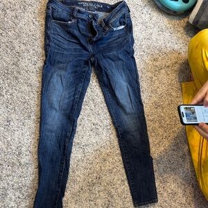American Eagle Outfitters Women's Dark Blue jegging size 8